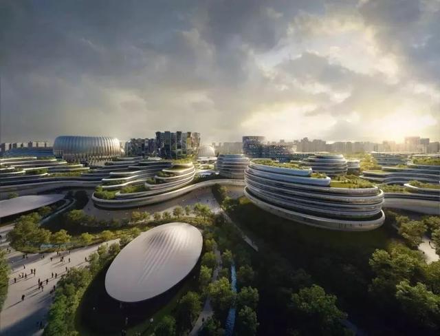 成都獨(dú)角獸島展覽會(huì)議中心接近完工，扎哈事務(wù)所打造科技新地標(biāo)